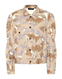 Пиджак из хлопка и льна Itora, бежевый Isabel marant