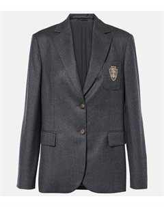 Шерстяной блейзер, Dark Grey Brunello cucinelli