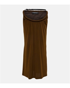 Юбка миди из джерси с поясом, коричневый Y / project