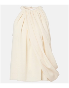 Драпированный топ из смесовой шерсти, слоновая кость Jw anderson