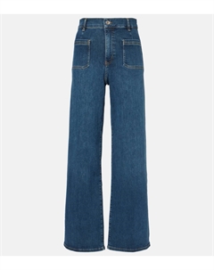 Джинсы Le Slim Palazzo с высокой посадкой и широкими штанинами, Cursive Frame