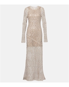 Платье с пайетками, Lessive+Argento Brunello cucinelli