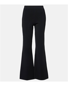 Трикотажные расклешенные брюки со средней посадкой, черный Joseph