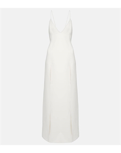 Платье-комбинация из креп-сатина Nonya, Chalk Khaite