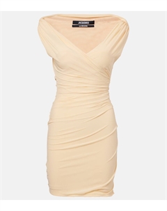 Мини-платье Рита с рюшами, Light Beige Jacquemus