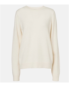 Свитер Ilura из шелка, кашемира и альпаки, белый The row