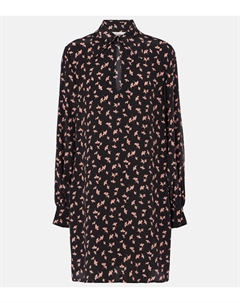 Мини-платье из шелкового шифона с цветочным принтом, Pearl Rush Chloe