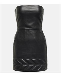 Кожаное мини-платье, черный David koma