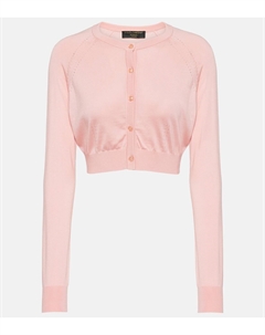Укороченный шелковый кардиган Капри, розовый Dolce&gabbana