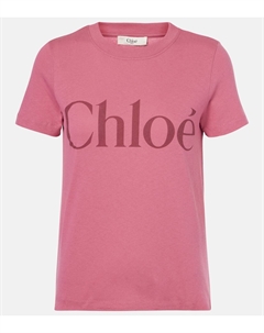 Футболка из хлопкового джерси с логотипом, Sweet Pink Chloe