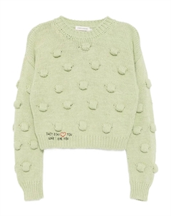 Джемпер с помпонами, зеленый Joshua sanders