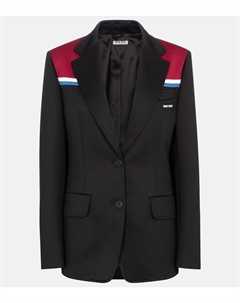 Однобортный блейзер, Nero+Cerise Miu miu