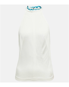 Топ с халтер-воротником, украшенный цепочкой, белый Jw anderson