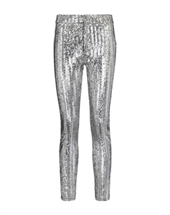 Узкие брюки Todiz с высокой талией и пайетками, серебряный Isabel marant