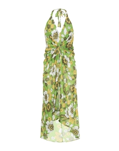 Платье из хлопка с цветочным принтом, зеленый Dodo bar or