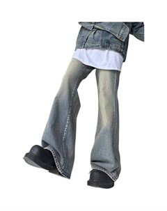 Унисекс джинсы, бирюзовый Comowa