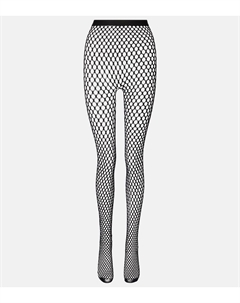 Колготки RHW Web из смесовой шерсти, черный Wardrobe.nyc