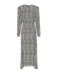 Платье миди в горошек от Telenda, черный Isabel marant