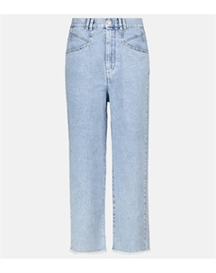 Укороченные джинсы Dilali с потертостями, светло-синий Isabel marant