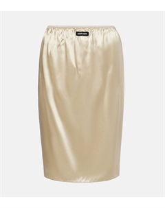 Атласная юбка миди, Deserto Miu miu