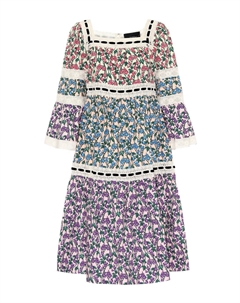 Платье миди из хлопка с цветочным принтом, разноцветный Marc jacobs