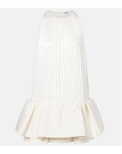 Мини-платье фламенко, белый Loewe