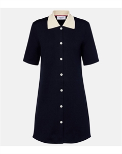 Платье-поло из хлопка, темно-синий Thom browne