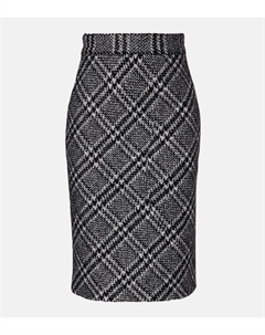 Мини-юбка из шерстяной ткани в клетку, Quadri-Check-Tartan Dolce&gabbana