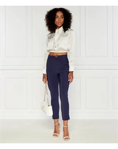 Брюки-Сигареты Slim fit, синий Elisabetta franchi