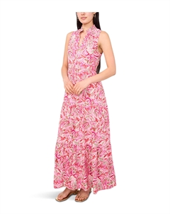 Платье Tiered Flowy Maxi Dress, Flamingo Pink Vince camuto