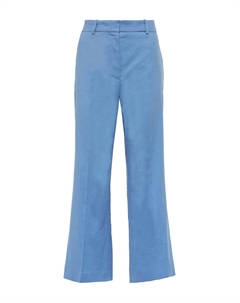 Расклешенные брюки с высокой талией из смесовой льняной ткани, Sky Blue Joseph