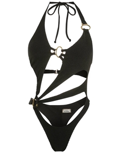 Купальник с вырезом халтер, черный Amir slama