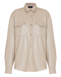 Рубашка X Astrid с блестящими деталями, нейтральный Amir slama