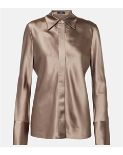 Блузка из шелкового атласа Brunel, Escargot Joseph