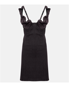 Мини-платье из денима с оборками, Black Purple Y / project