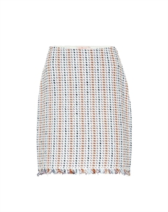 Юбка Hollis из смеси льна и хлопка, New Ivory Tory burch