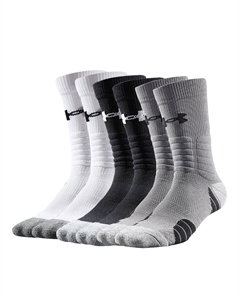 Носки гольф Unisex 6 пар, 6 пар (Чёрный+Белый+Серый) Under armour