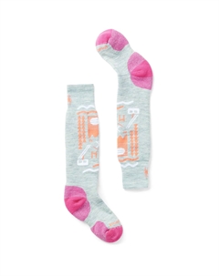 Зимние спортивные полные амортизирующие лыжные носки до икры, Frosty Green Smartwool