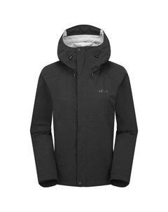 Женская куртка Firewall - куртка-дождевик, черный Rab