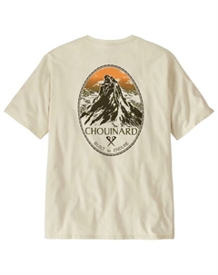Футболка Chouinard crest pocket responsibili-tee - t-shirt, белый Patagonia