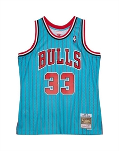 Баскетбольная майка мужская синяя Mitchell ness