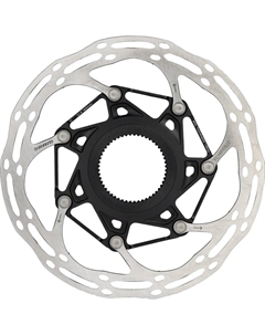 Центральная линия дискового тормозного ротора, Silver/Black Sram