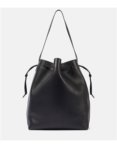 Сумка-ведро из кожи Belvedere, Black Shg The row