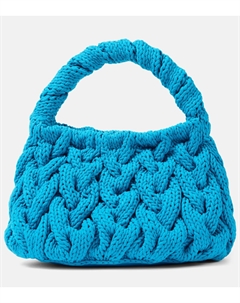 Сумка-шоппер из плетеной пряжи, синий Jw anderson