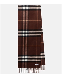 Кашемировый шарф Check, Treacle Brown Burberry
