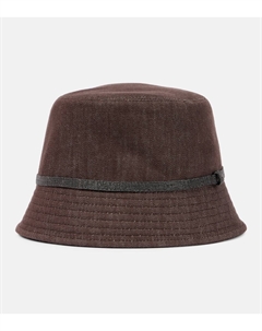 Джинсовая панама Monili, коричневый Brunello cucinelli