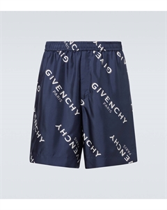 Шорты-бермуды из шелка Shadow, Nave Givenchy