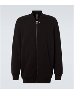 Худи из хлопкового джерси Jumbo Flight, черный Rick owens