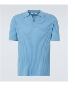 Кашемировый свитер-поло Mr Timo, Glacial Blue Arch4