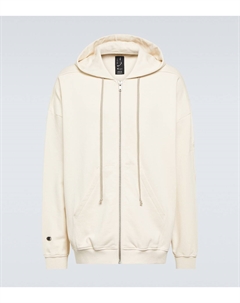 Джамбо Джейсон хлопковая толстовка с капюшоном, Natural Rick owens